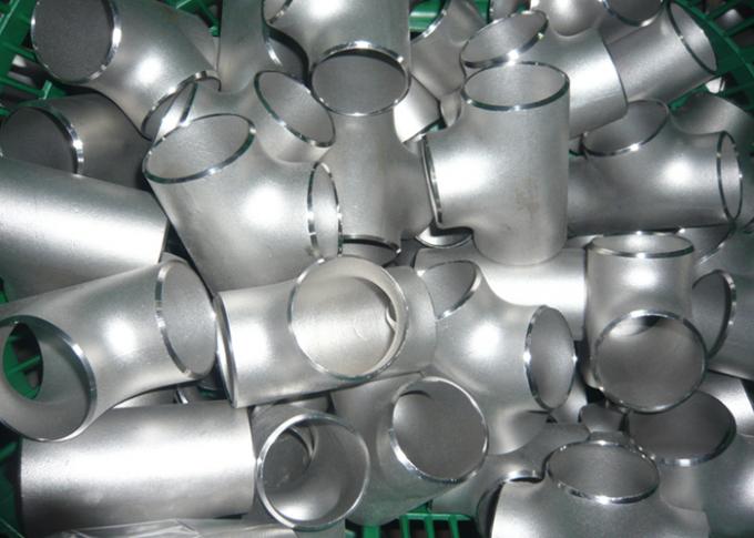 4 Inch Stainless Steel Pipe Fittings 316 / 316L Butt Weld Fittings Tees 4 Inch Stainless Steel Pipe Fittings
