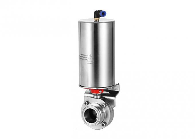 Stainless Steel Sanitary Valves - Pneumatic Actuated Sanitary Butterfly Valve