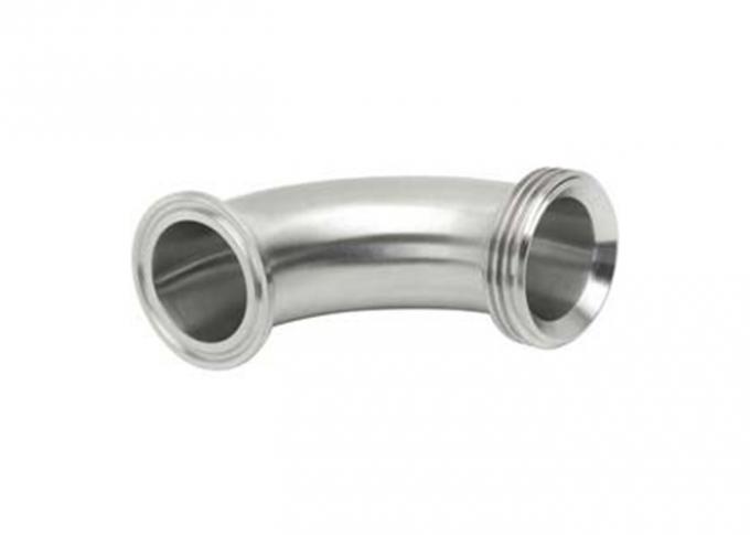 1 Inch 304 316 Stainless Steel Sanitary Pipe Fittings Clamp Tee With Threaded Ends