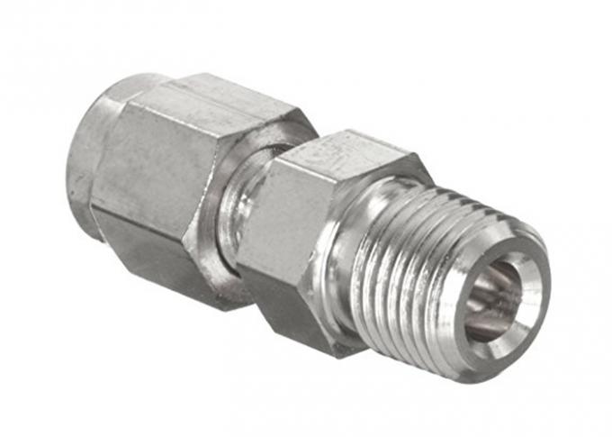 Fractional Tube NPT Threaded Compression Tube Fittings Straight Male Connectors