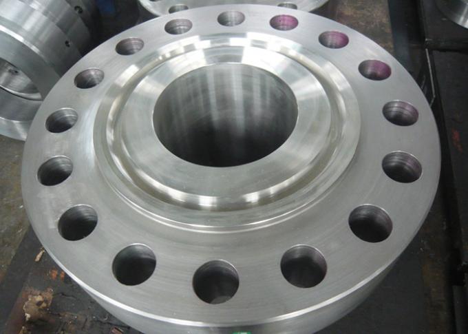 Forged DIN Stainless Steel Pipe Flange For Pipeline F51 / F53 / F55 PN100