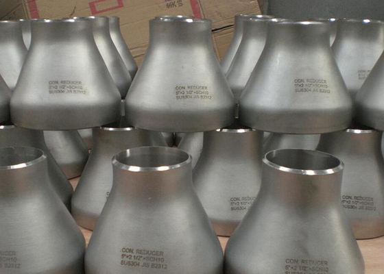 China 1.5 Inch Sch 10s TP304 / 304L Stainless Steel Butt Weld Fittinngs Concentric Reducer supplier