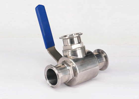China 1.5 Inch AISI 304 Stainless Steel Sanitary Valves - 3 Way Ball Valve Tri Clamp supplier