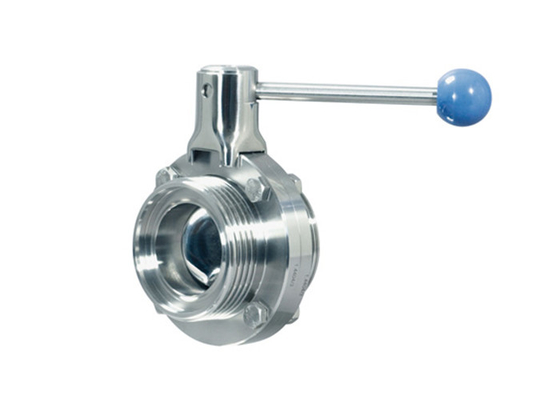 China DN150 DIN11851 Stainless Steel Sanitary Valves - SS304 DIN Butterfly Valve supplier