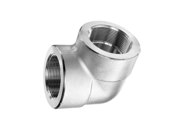 China NPT Threaded Forged Stainless Steel Pipe Fittings 90 Degree Steel Pipe Elbow supplier