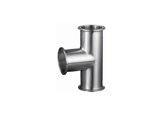 China Polished 316 Stainless Steel Sanitary Pipe Fittings Tri Clamp Tee Equal / Reducing supplier