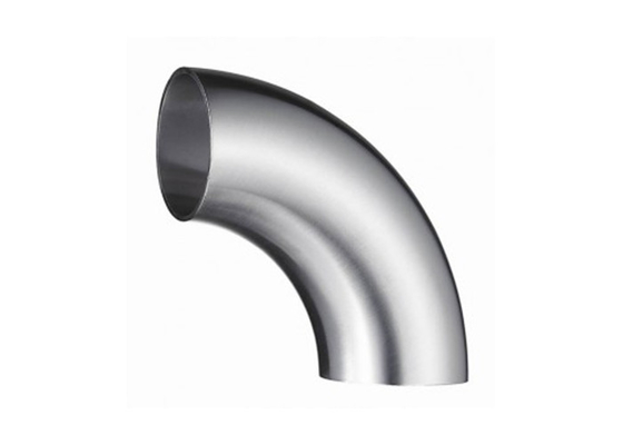 China 304 / 304L Stainless Steel Sanitary Pipe Fittings Butt Weld Tube Elbow For Food Industry supplier