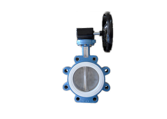 China Wafer &amp; Lugged Type Ptfe Lined Butterfly Valve , Pressure Afety Teflon Lined Valves supplier