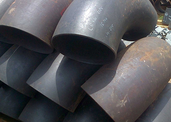 China Fabricated Alloy Welded Steel Pipe Fittings , Chrome Moly 90 Degree Steel Pipe Elbow supplier