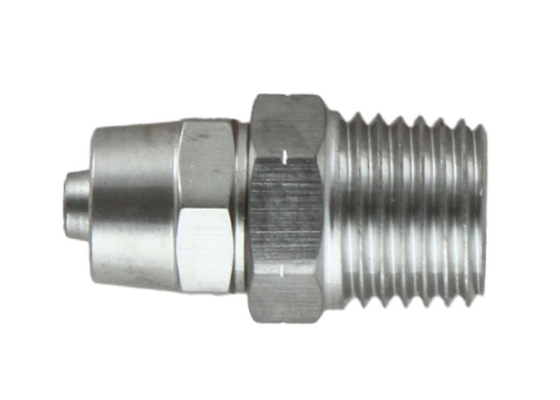 China SAE / MS Thread Compression Tube Fittings 3mm To 38mm Straight Male Connectors supplier