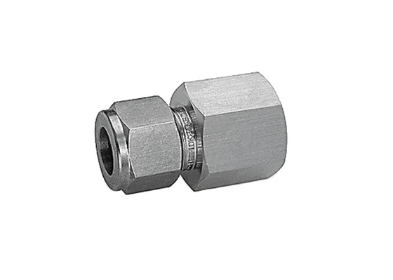 China 1/2 Inch Straight Female Connectors Compression Tube Fittings NPT Thread supplier