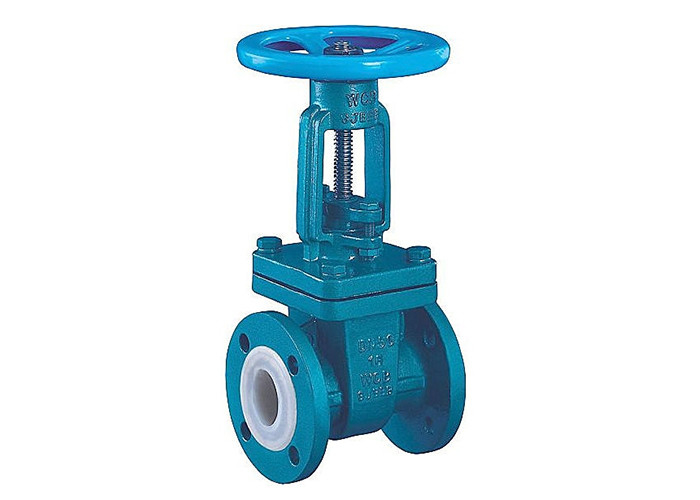 Dn80 Ptfe Lined Valves High Performance Teflon Lined Gate Valve Pn16 Asme B 16 5