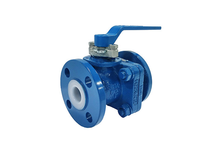 Fluid System Teflon Lined Ball Valve , Stainless Steel Pfa Lined Ball