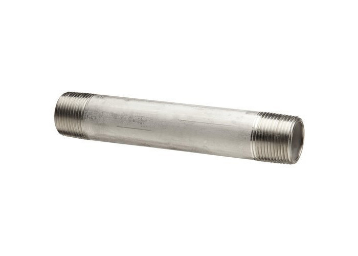 Seamless Stainless Steel Threaded Pipe , 24mm ASTM A312 Round Seamless