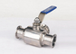 1.5 Inch AISI 304 Stainless Steel Sanitary Valves - 3 Way Ball Valve Tri Clamp supplier