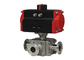 DIN 3A SMS TP304 Stainless Steel Valves Electric Actuated Tri - Clamp Butterfly Valve supplier