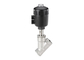 DN15 / DN40 Stainless Steel Valves Pneumatically Operated 2 / 2 Way Angle Seat Valve supplier