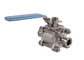 Industrial 3PC Ball Stainless Steel Sanitary Valves High Temperature Resistant supplier