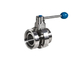 Threaded X Nut Butterfly Stainless Steel Sanitary Valves DIN 304 316L Low Pressure Losing supplier