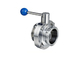 Wafer And Lug Butterfly Stainless Steel Sanitary Valves Corrosion Resistance supplier
