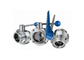Hygienic Stainless Steel Sanitary Butterfly Valve , Tri Clamp Butterfly Valve For Food supplier