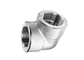NPT Threaded Forged Stainless Steel Pipe Fittings 90 Degree Steel Pipe Elbow supplier