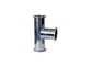 Polished 316 Stainless Steel Sanitary Pipe Fittings Tri Clamp Tee Equal / Reducing supplier