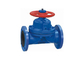 DN80 Rubber Diaphragm PTFE Lined Valves  Type Non - Rising Stem Chain Wheel Operation supplier