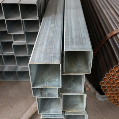 A53 S275jr Galvanized Erw Steel Pipe 6.4M Galvanized Steel Rectangular Tube