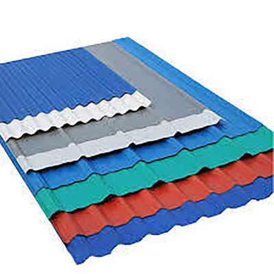 PPGI Color Coated Corrugated Sheet Zinc Coated Roofing Material 26 Gauge