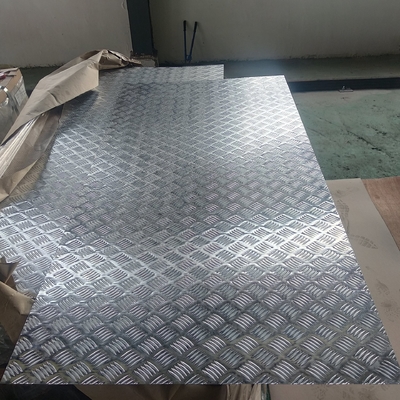 Embossed Checkered 20mm Anti Slip Aluminum Plate 5083 5052 T6